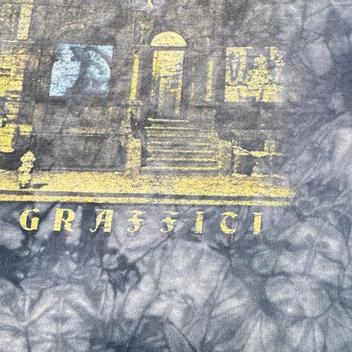 00s LED ZEPPELIN レッドツェッペリン タイダイ バンドT Tシャツ Physical Graffiti リキッドブルー グランジ 青 2603-0267