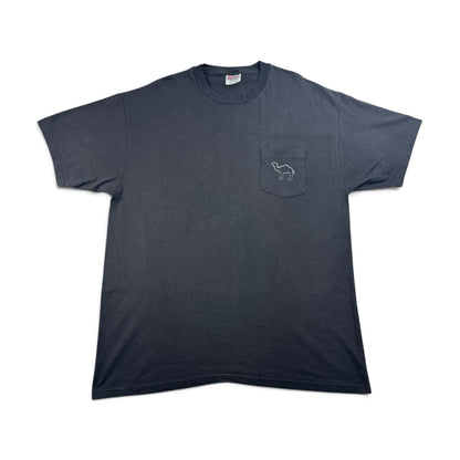 90s 00s Camel キャメル Tシャツ タバコ 企業 両面プリント ポケット hanes XL 黒 ポケT 2603-0274