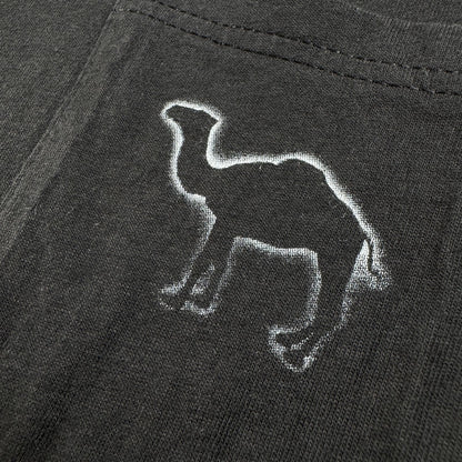 90s 00s Camel キャメル Tシャツ タバコ 企業 両面プリント ポケット hanes XL 黒 ポケT 2603-0274