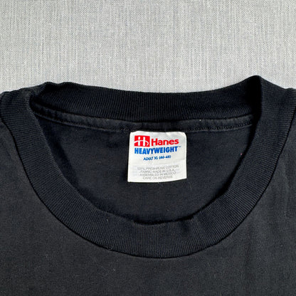 90s 00s Camel キャメル Tシャツ タバコ 企業 両面プリント ポケット hanes XL 黒 ポケT 2603-0274