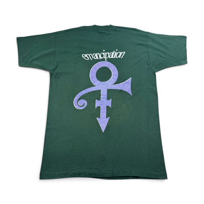 90s PRINCE プリンス Emancipation Tシャツ バンドT XL 緑 グリーン フルーツオブザルーム シングルステッチ 2603-0276
