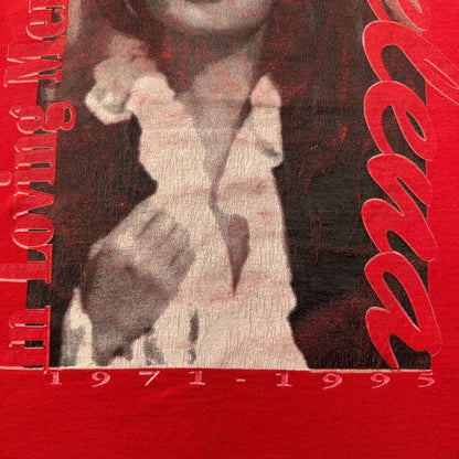 90s Selena セレーナ キンタニーヤ 追悼 USA製 Tシャツ 赤 シングルステッチ 2603-0275