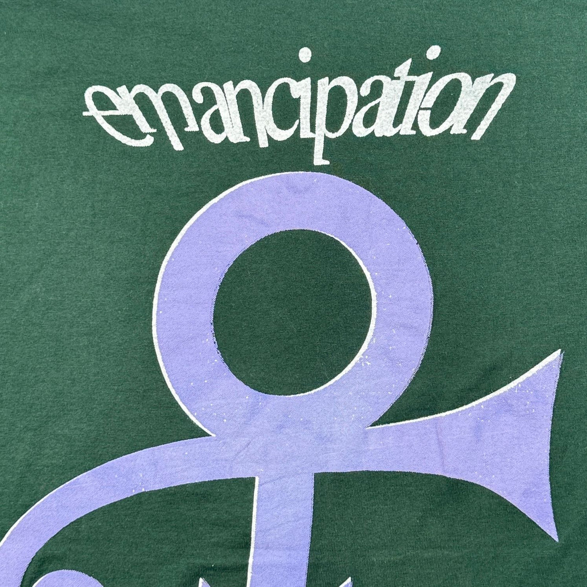 90s PRINCE プリンス Emancipation Tシャツ バンドT XL 緑 グリーン フルーツオブザルーム シングルステッチ 2603-0276