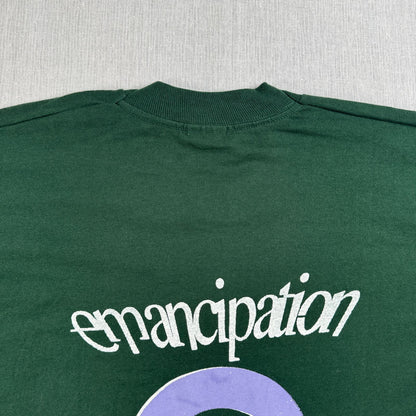 90s PRINCE プリンス Emancipation Tシャツ バンドT XL 緑 グリーン フルーツオブザルーム シングルステッチ 2603-0276