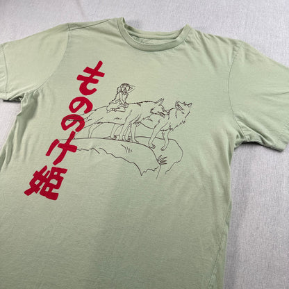 00s もののけ姫 スタジオジブリ Tシャツ カーキ 緑 L 2603-0284