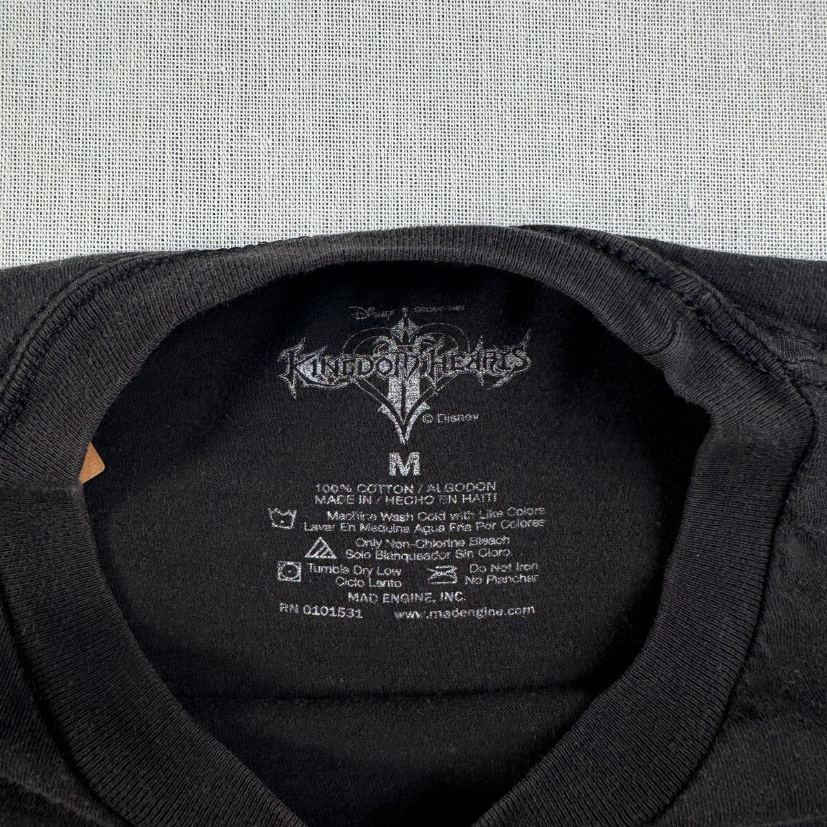 00s キングダムハーツ ハートレス ディズニー Tシャツ 黒 M KINGDOM HEARTS 2603-0282