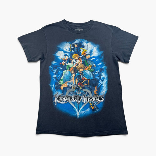 00s キングダムハーツ 2 ディズニー Tシャツ 黒 M ゲーム KINGDOM HEARTS フェード 2603-0285