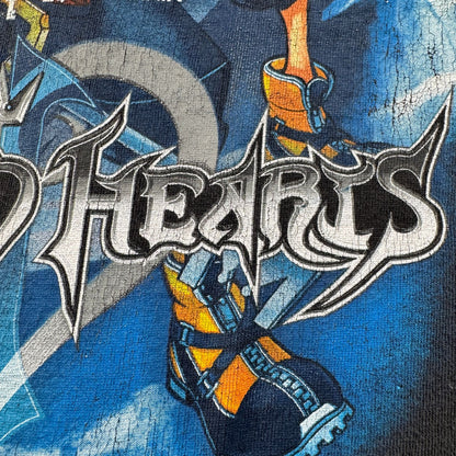 00s キングダムハーツ 2 ディズニー Tシャツ 黒 M ゲーム KINGDOM HEARTS フェード 2603-0285