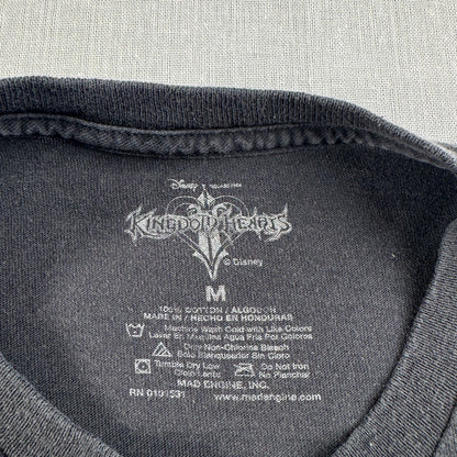 00s キングダムハーツ 2 ディズニー Tシャツ 黒 M ゲーム KINGDOM HEARTS フェード 2603-0285