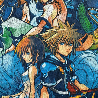 00s キングダムハーツ 2 ディズニー Tシャツ 黒 M ゲーム KINGDOM HEARTS フェード 2603-0285