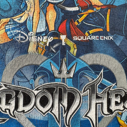 00s キングダムハーツ 2 ディズニー Tシャツ 黒 M ゲーム KINGDOM HEARTS フェード 2603-0285