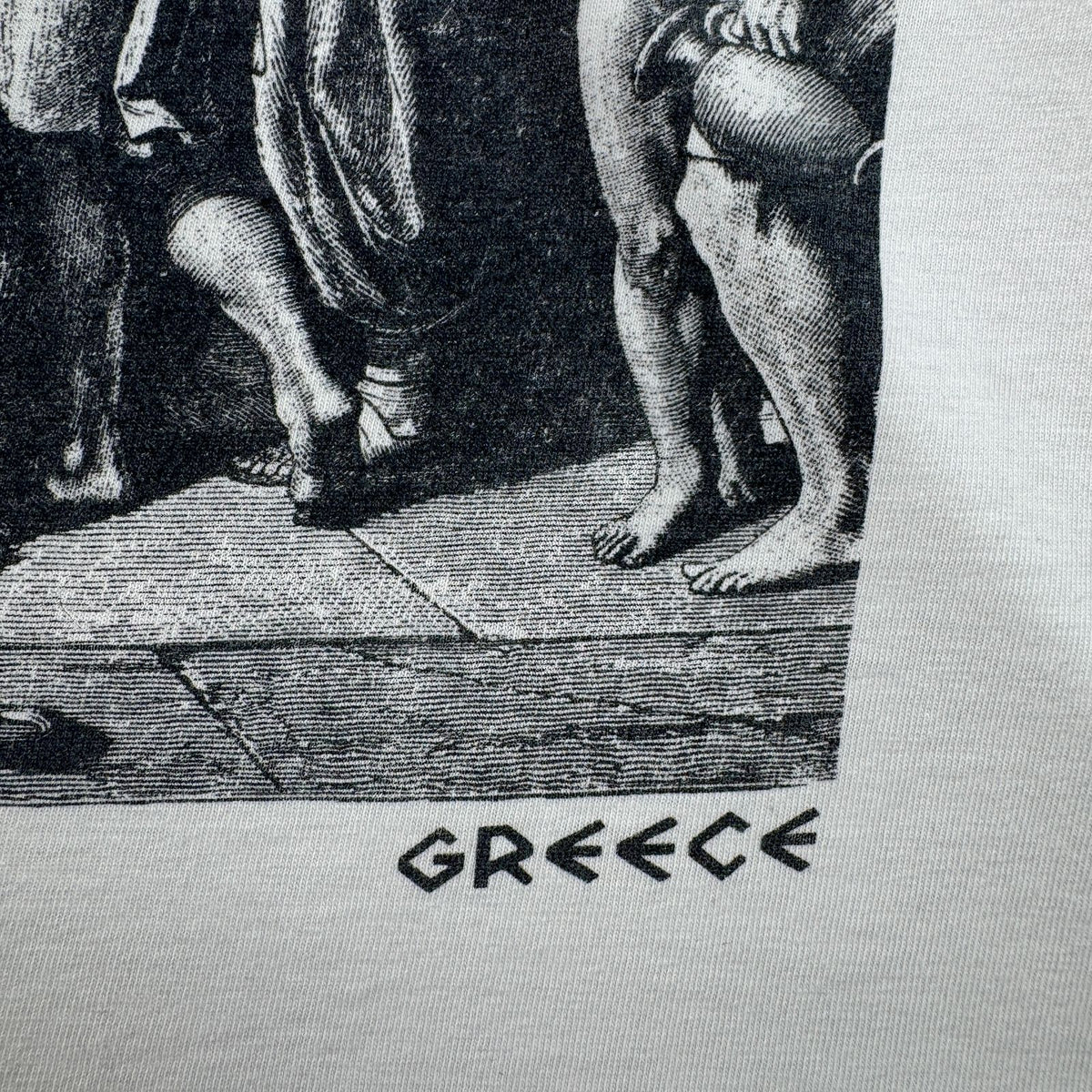 00s ソクラテスの死 アートT Tシャツ ジャック ルイス ダヴィッド ソクラテス 白 2603-0294