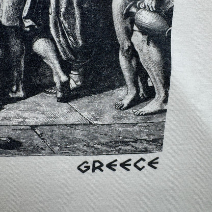 00s ソクラテスの死 アートT Tシャツ ジャック ルイス ダヴィッド ソクラテス 白 2603-0294