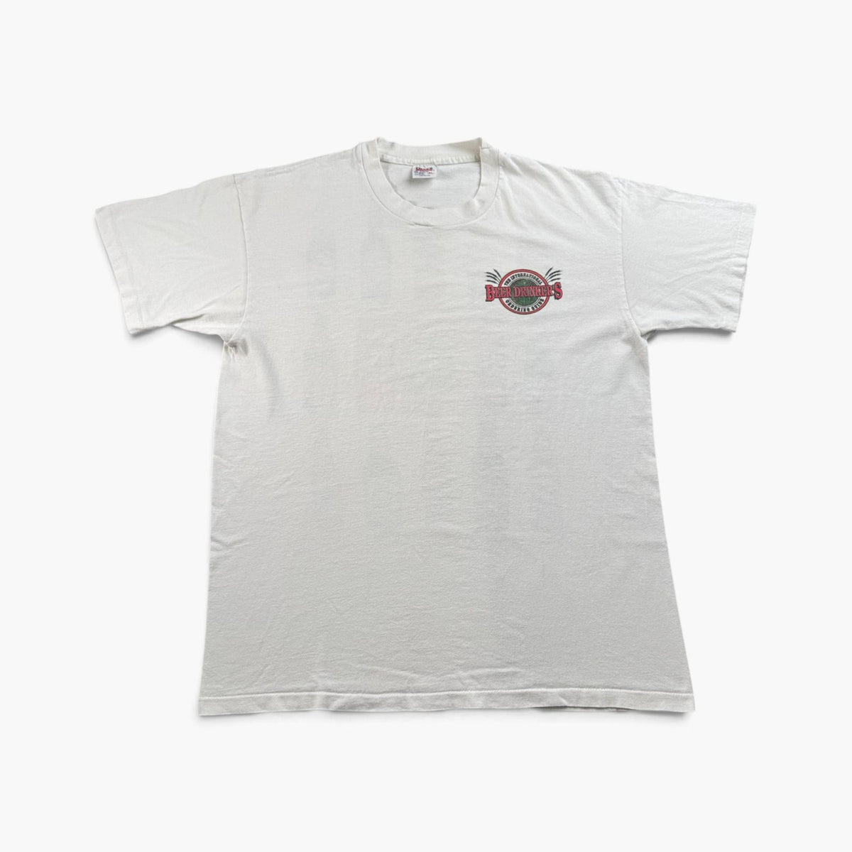 90s USA製 お酒 ビール BEER アートT Tシャツ 白 XL anvil シングルステッチ 1994 2603-0295