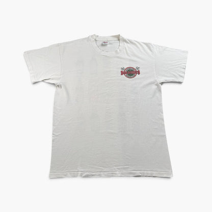 90s USA製 お酒 ビール BEER アートT Tシャツ 白 XL anvil シングルステッチ 1994 2603-0295