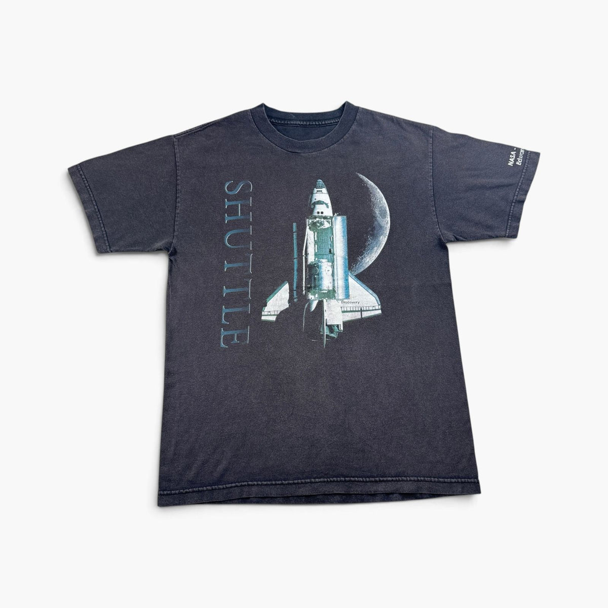 00s NASA ロケット スペース 宇宙 Tシャツ shuttle Discovery黒 スペースシャトル 2603-0306
