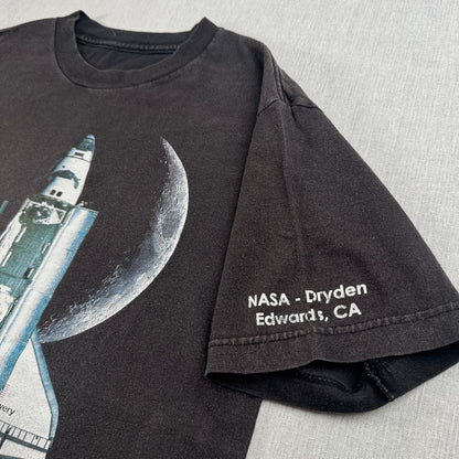 00s NASA ロケット スペース 宇宙 Tシャツ shuttle Discovery黒 スペースシャトル 2603-0306