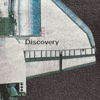 00s NASA ロケット スペース 宇宙 Tシャツ shuttle Discovery黒 スペースシャトル 2603-0306