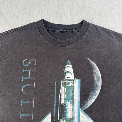 00s NASA ロケット スペース 宇宙 Tシャツ shuttle Discovery黒 スペースシャトル 2603-0306