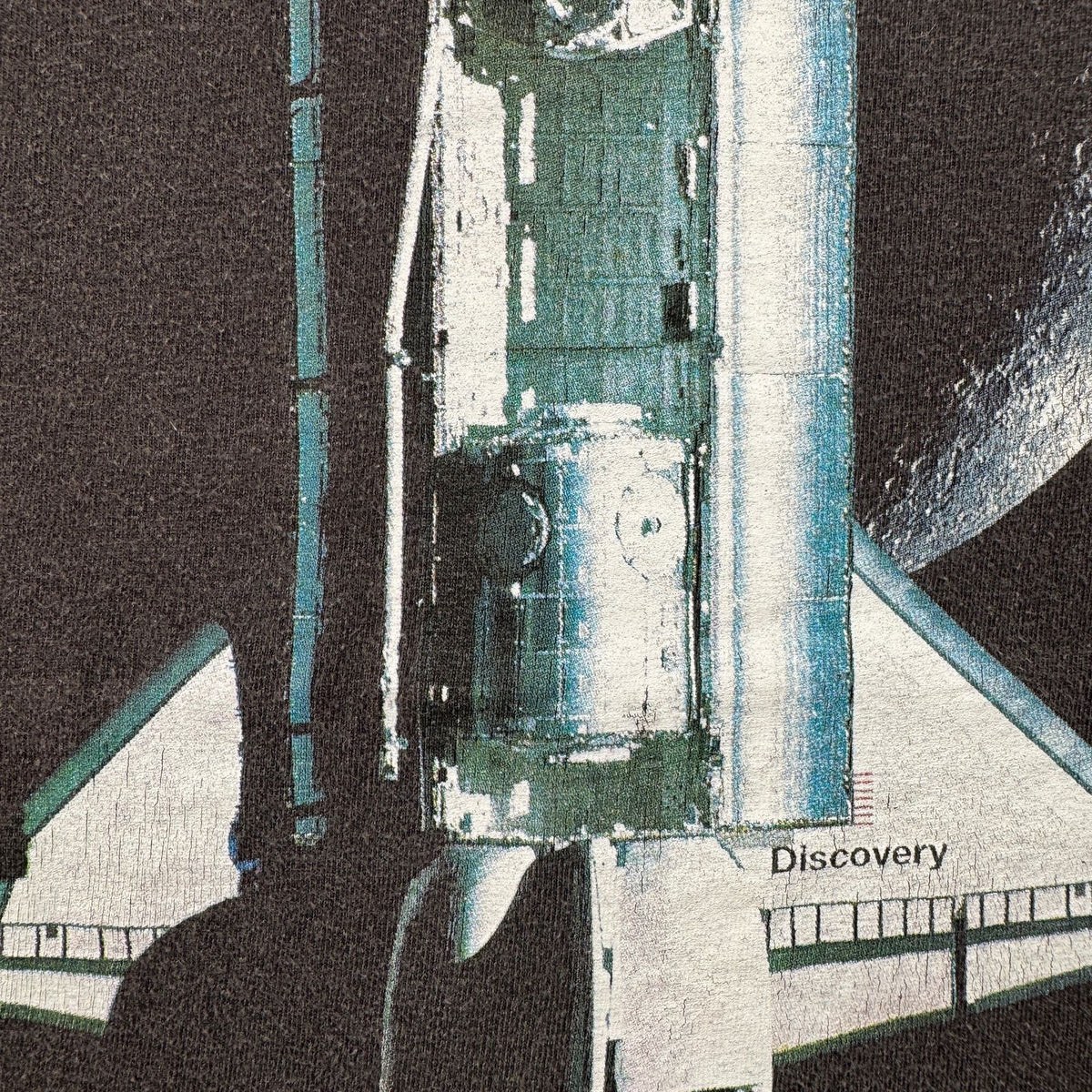 00s NASA ロケット スペース 宇宙 Tシャツ shuttle Discovery黒 スペースシャトル 2603-0306