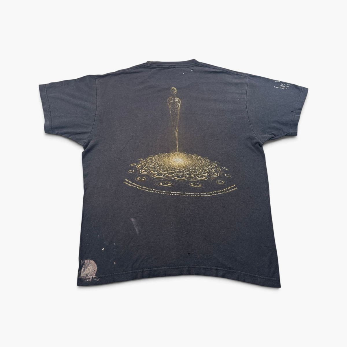 00s バンドT TOOL トゥール Tシャツ バンドT 黒 両面プリント 目 フェード 2603-0308