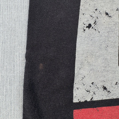 00s RUN DMC Tシャツ ロゴ バンドT 黒 anvil L フェード 2603-0307