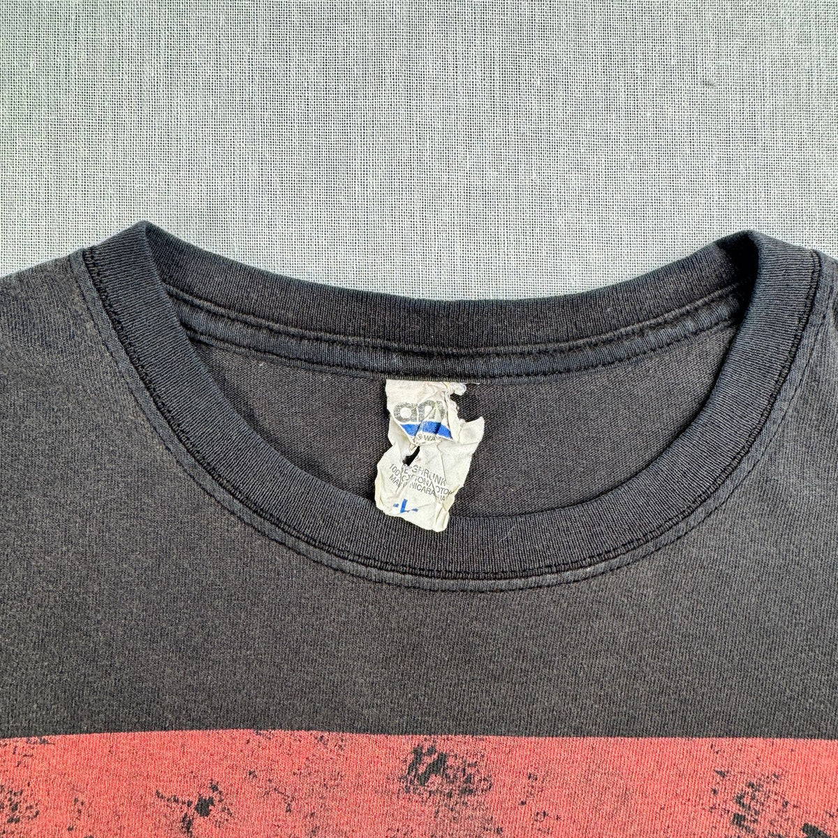 00s RUN DMC Tシャツ ロゴ バンドT 黒 anvil L フェード 2603-0307