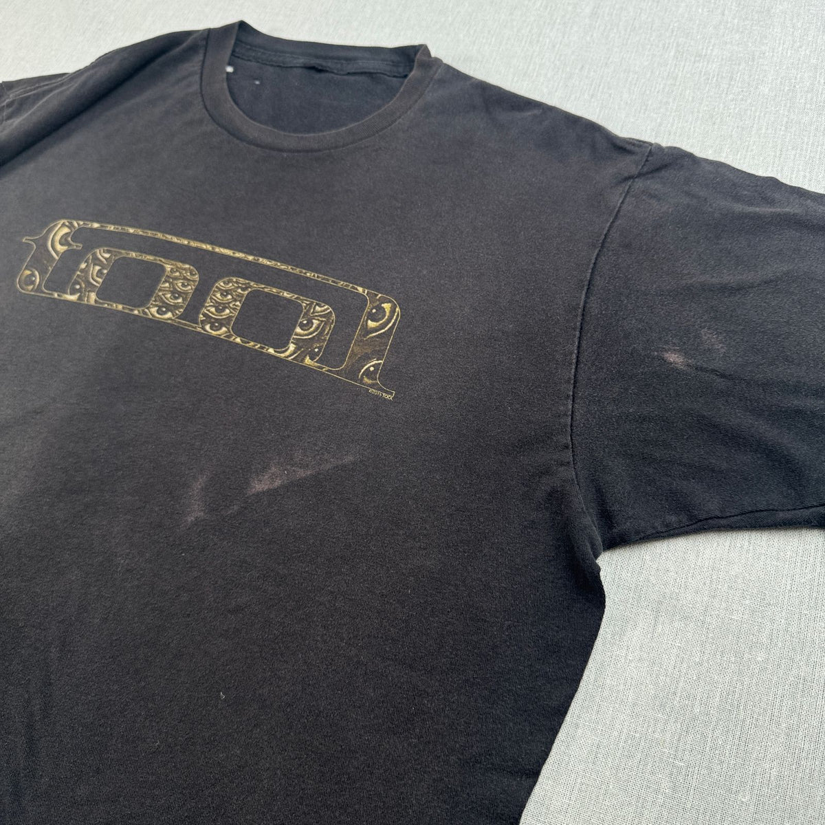 00s バンドT TOOL トゥール Tシャツ バンドT 黒 両面プリント 目 フェード 2603-0308