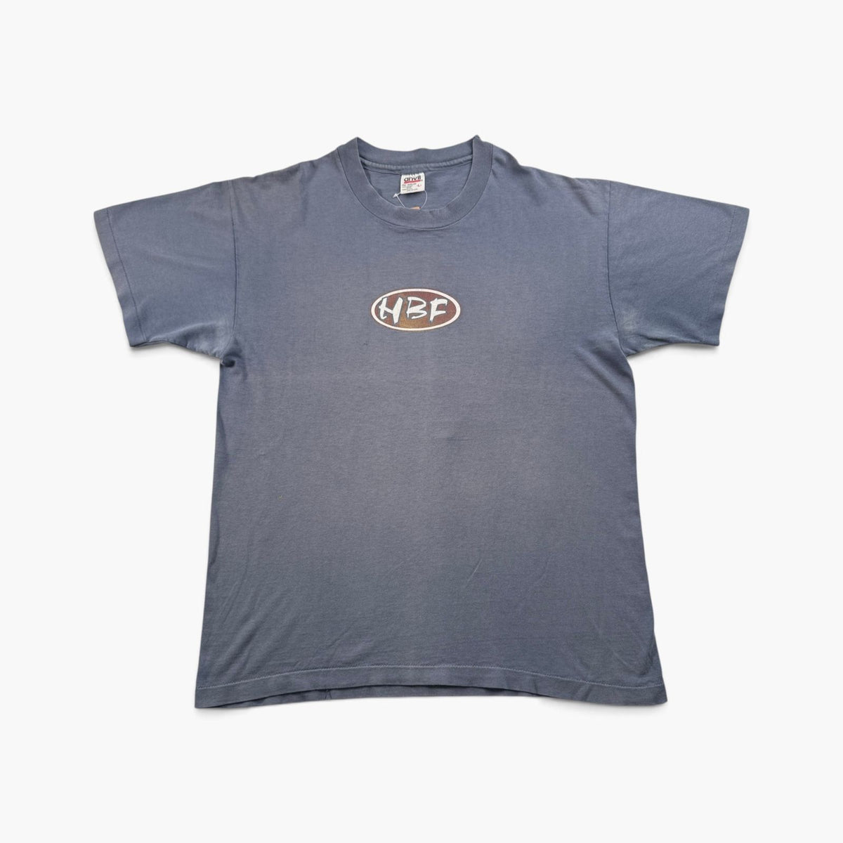 90s バンドT HBT USA製 hootie and the blowfish Tシャツ L anvil 青 シングルステッチ オールドスケート 2603-0311