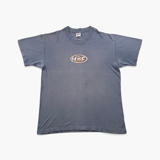 90s バンドT HBT USA製 hootie and the blowfish Tシャツ L anvil 青 シングルステッチ オールドスケート 2603-0311