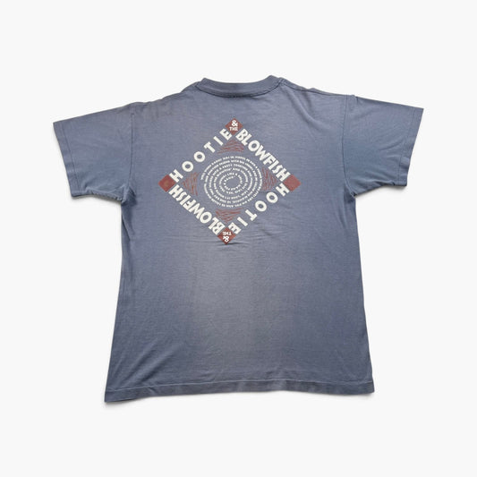 90s バンドT HBT USA製 hootie and the blowfish Tシャツ L anvil 青 シングルステッチ オールドスケート 2603-0311
