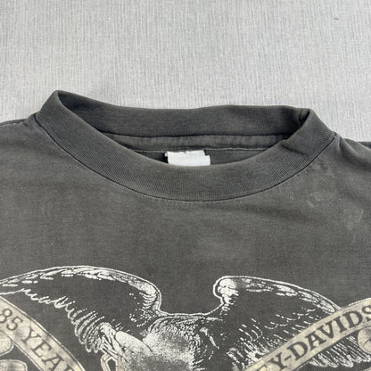 90s ハーレーダビッドソン バイク harley 85周年 Tシャツ フェード シングルステッチ 2603-0309