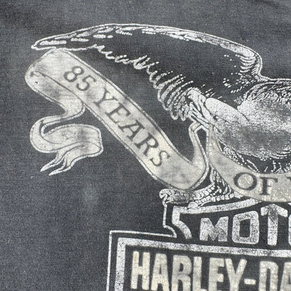 90s ハーレーダビッドソン バイク harley 85周年 Tシャツ フェード シングルステッチ 2603-0309