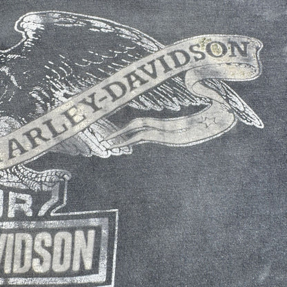 90s ハーレーダビッドソン バイク harley 85周年 Tシャツ フェード シングルステッチ 2603-0309