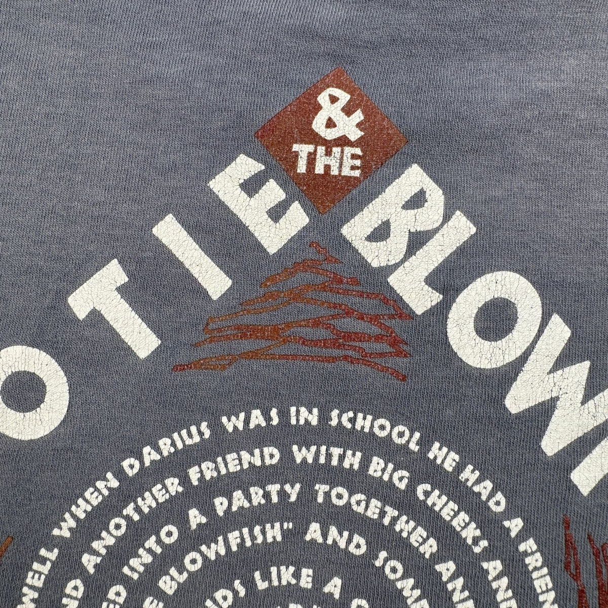 90s バンドT HBT USA製 hootie and the blowfish Tシャツ L anvil 青 シングルステッチ オールドスケート 2603-0311