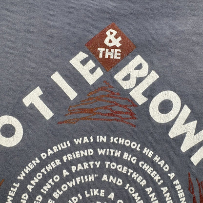 90s バンドT HBT USA製 hootie and the blowfish Tシャツ L anvil 青 シングルステッチ オールドスケート 2603-0311