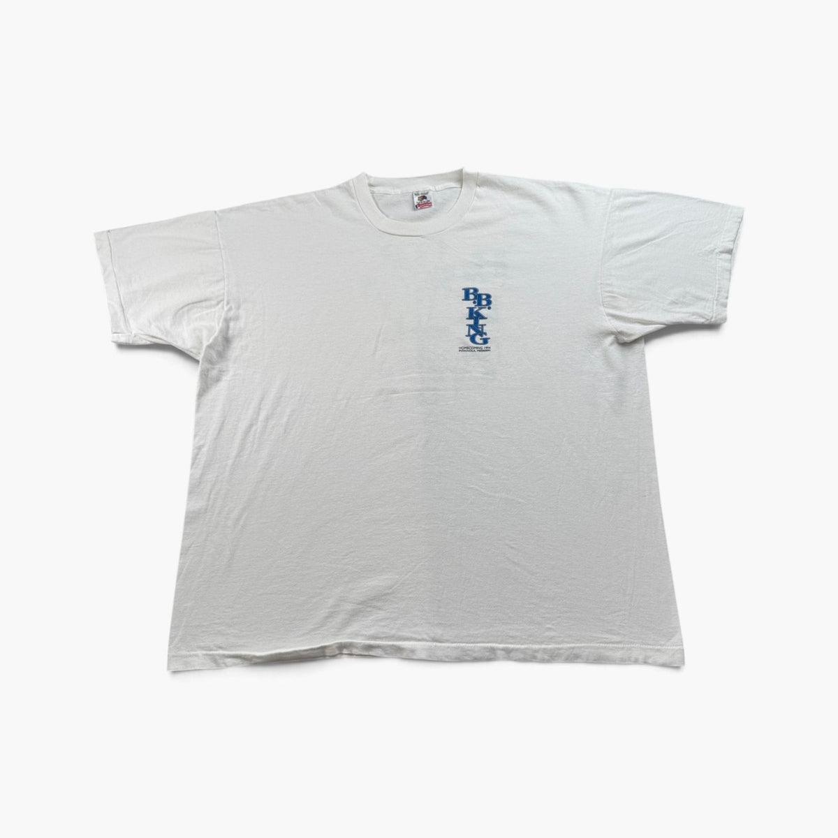 90s BBKING Tシャツ homecoming ミシシッピ ツアーT USA製 白 3XL b.b.king シングルステッチ ブルース jazz ジャズT 2603-0313