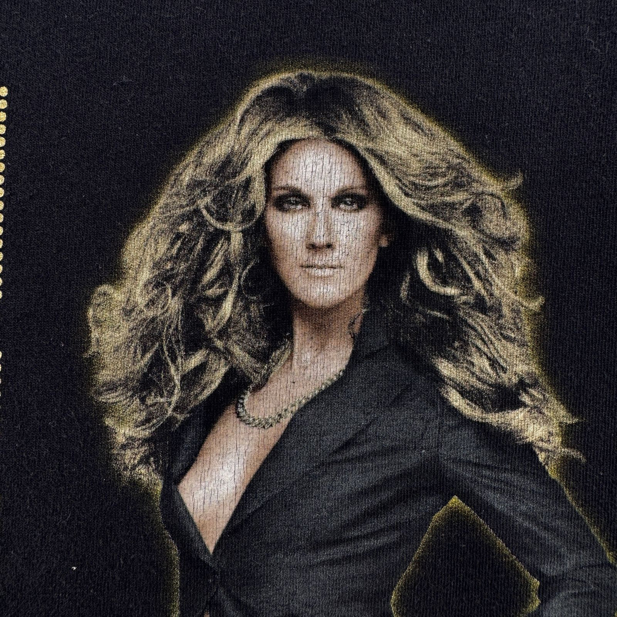 00s celine dion セリーヌ ディオン ツアー Tシャツ L ミュージック 音楽 anvil 黒 L 2603-0314