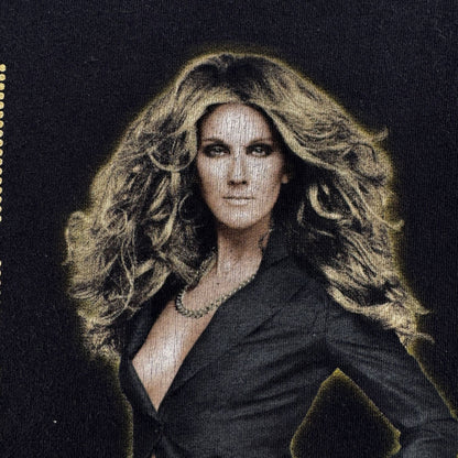 00s celine dion セリーヌ ディオン ツアー Tシャツ L ミュージック 音楽 anvil 黒 L 2603-0314