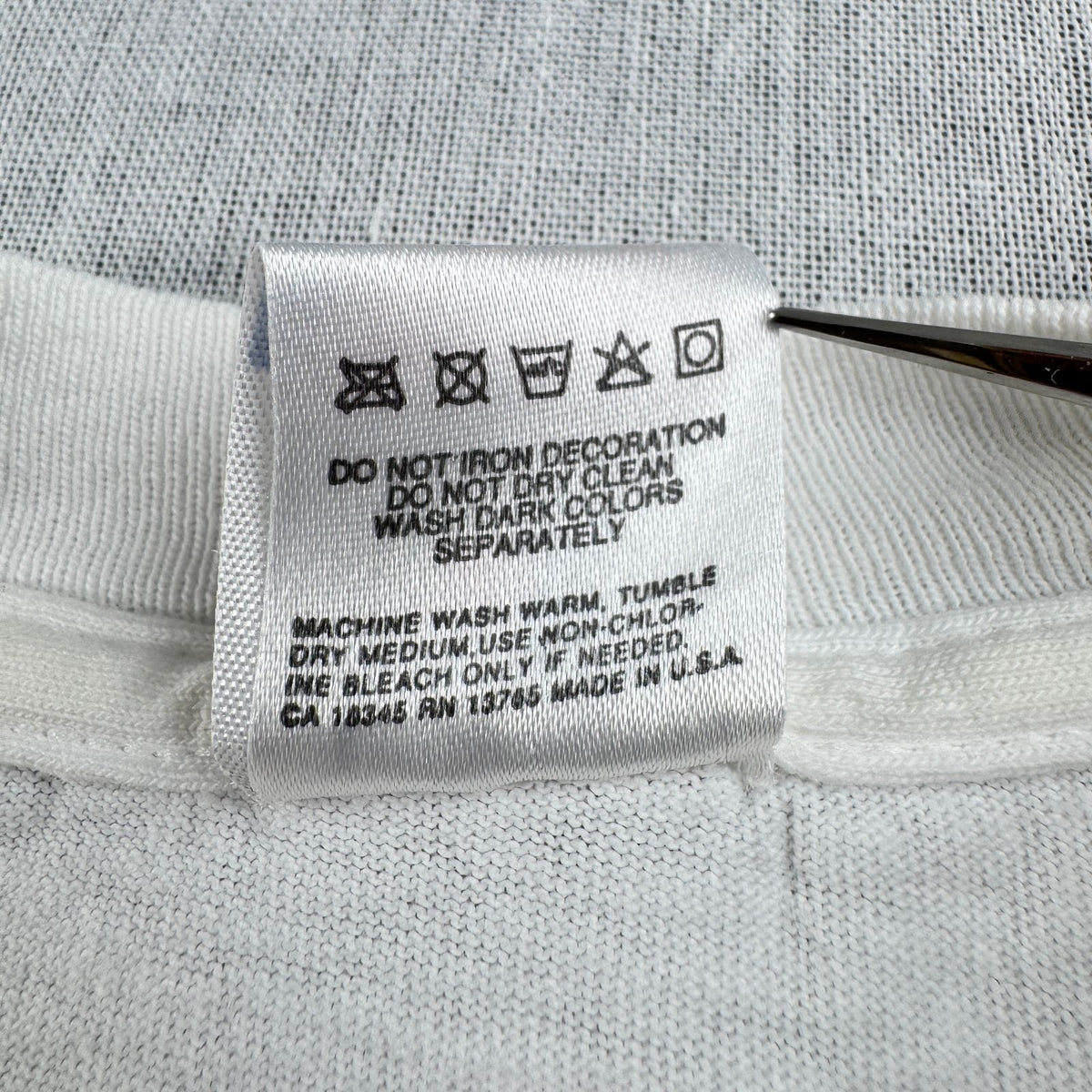90s アートT コロラド シェイクスピア ティバル Colorado Shakespeare 長袖 ロンT Tシャツ 白 シングルステッチ 2604-0053