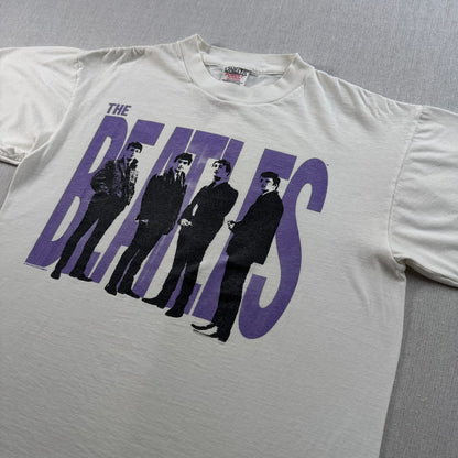 90s BEATLES ビートルズ Tシャツ 白 L USA製 ジャマイカ製 シングルステッチ 1995 バンドT 2604-0086