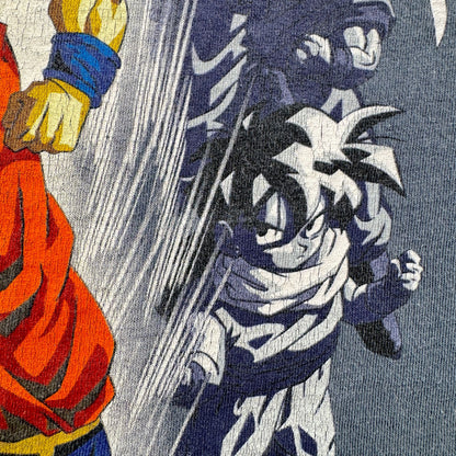 90s DRAGONBALL Z ドラゴンボール USA製 Tシャツ 青 ブルー 孫悟空 2604-0102