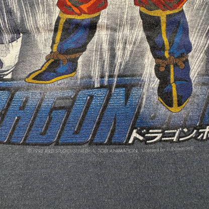 90s DRAGONBALL Z ドラゴンボール USA製 Tシャツ 青 ブルー 孫悟空 2604-0102