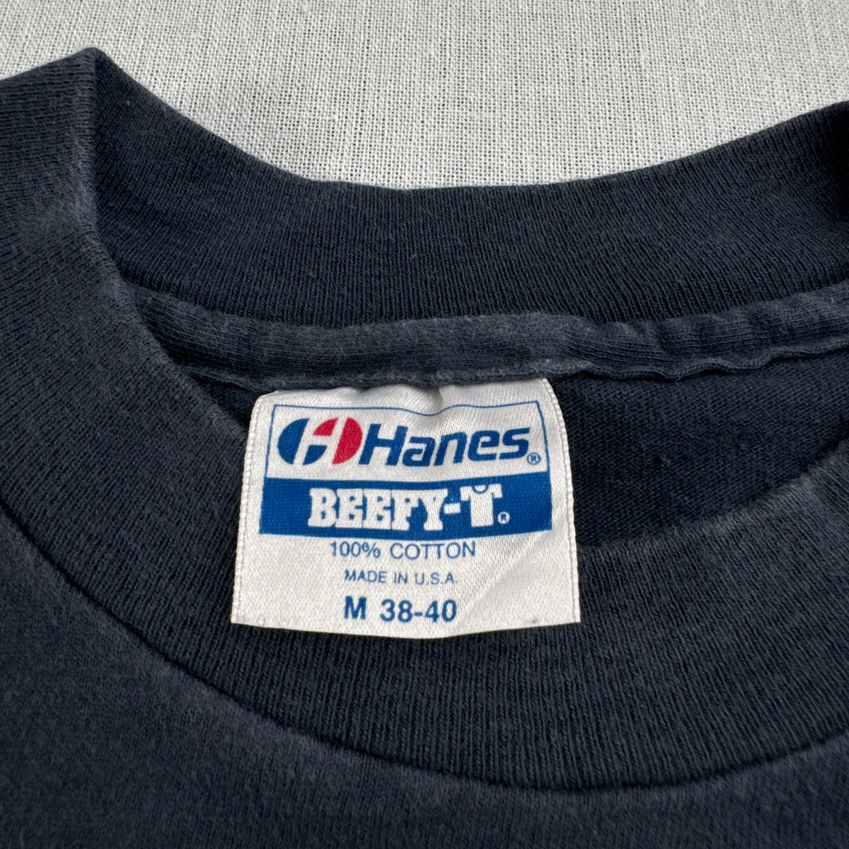 80s 90s BOSE ロゴ Tシャツ Hanes 黒 M ネイビー フェード シングルステッチ 企業T アドバタイジング 2604-0106