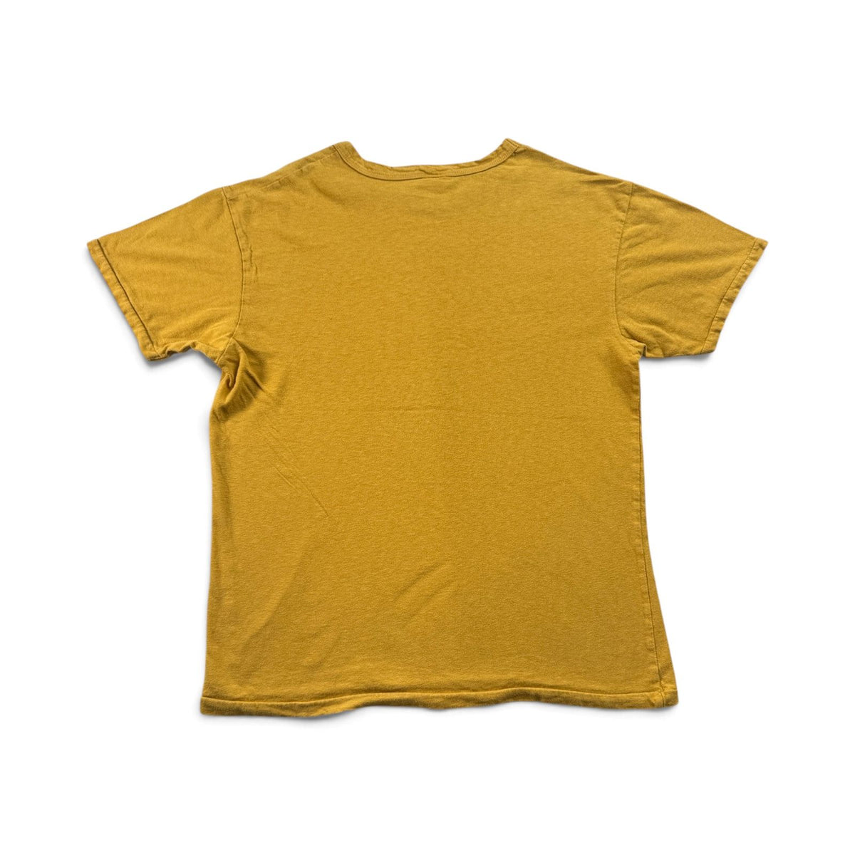 US AIR FORCE Tシャツ マスタード L シングルステッチ 染み込み 黄色 2604-0108