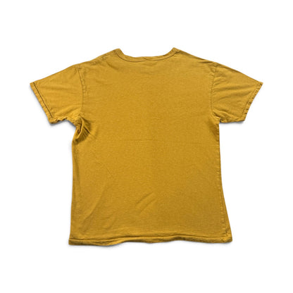US AIR FORCE Tシャツ マスタード L シングルステッチ 染み込み 黄色 2604-0108