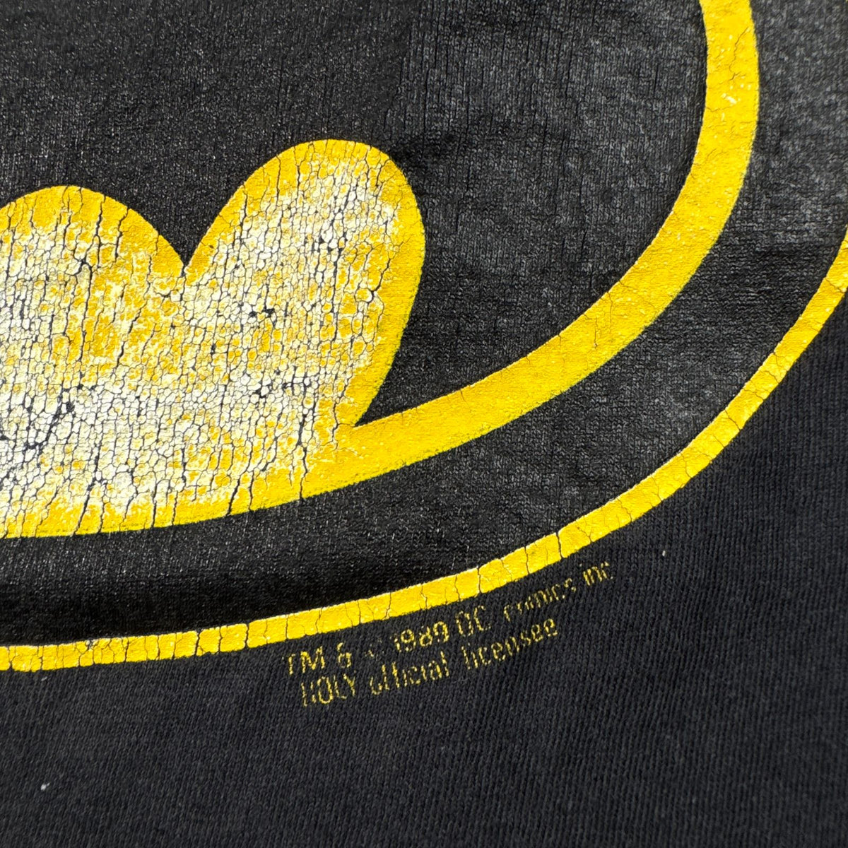 80s 90s BUTMAN バットマン Tシャツ 黒 DC COMICS Batman アメコミ シングルステッチ 2604-0107
