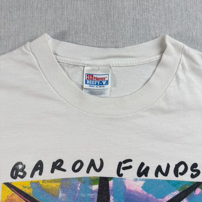 90s ピーターマックス PETER MAX BARON FUNDS NYC 1992 アートT Tシャツ 白 XL 2604-0121