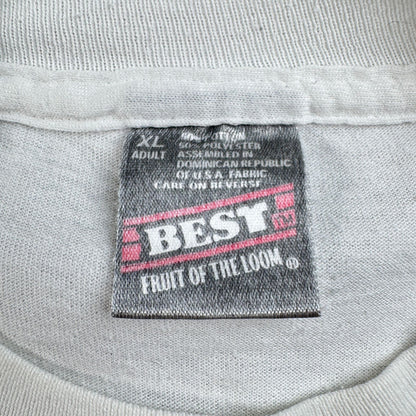 90s アートT 鳥 ひまわり 向日葵 Tシャツ 白 XL シングルステッチ 2604-0122