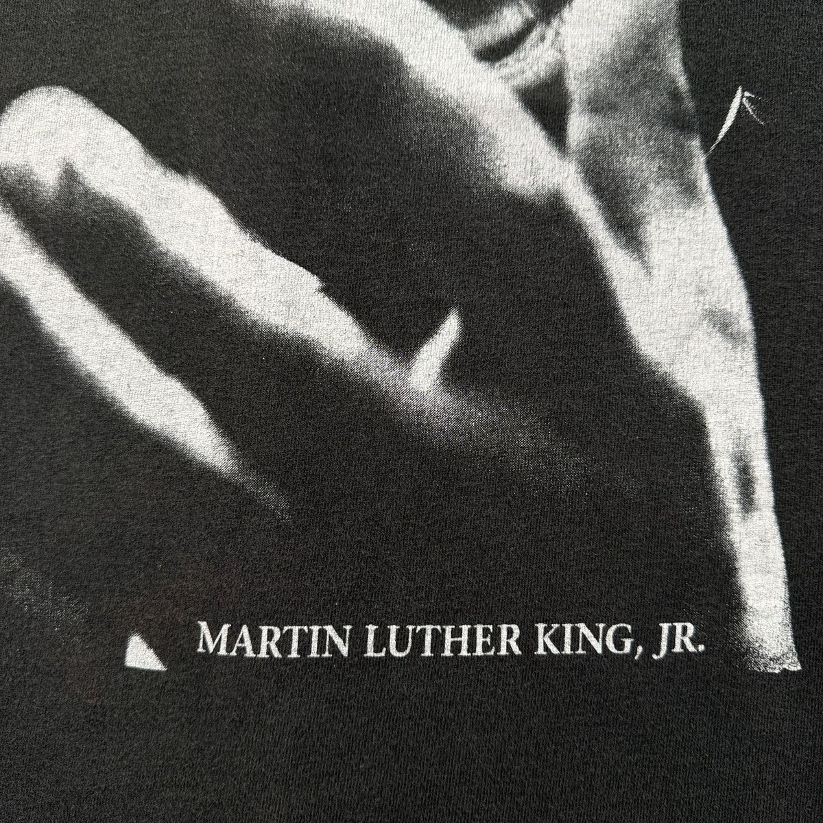 90s キング牧師 偉人 Tシャツ USA製 黒 Martin Martin Luther King フェード フルーツオブザルーム シングルステッチ XL 2604-0125